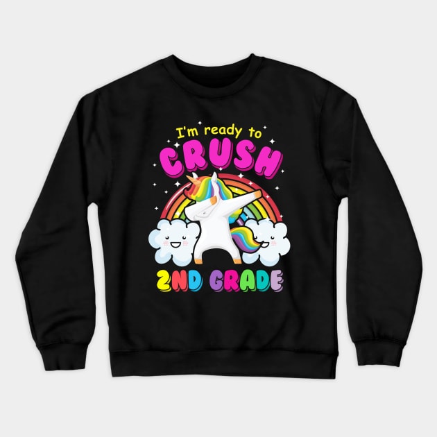 I'm ready to crush 2nd grade dabbing Unicorn 2 Crewneck Sweatshirt by opippi